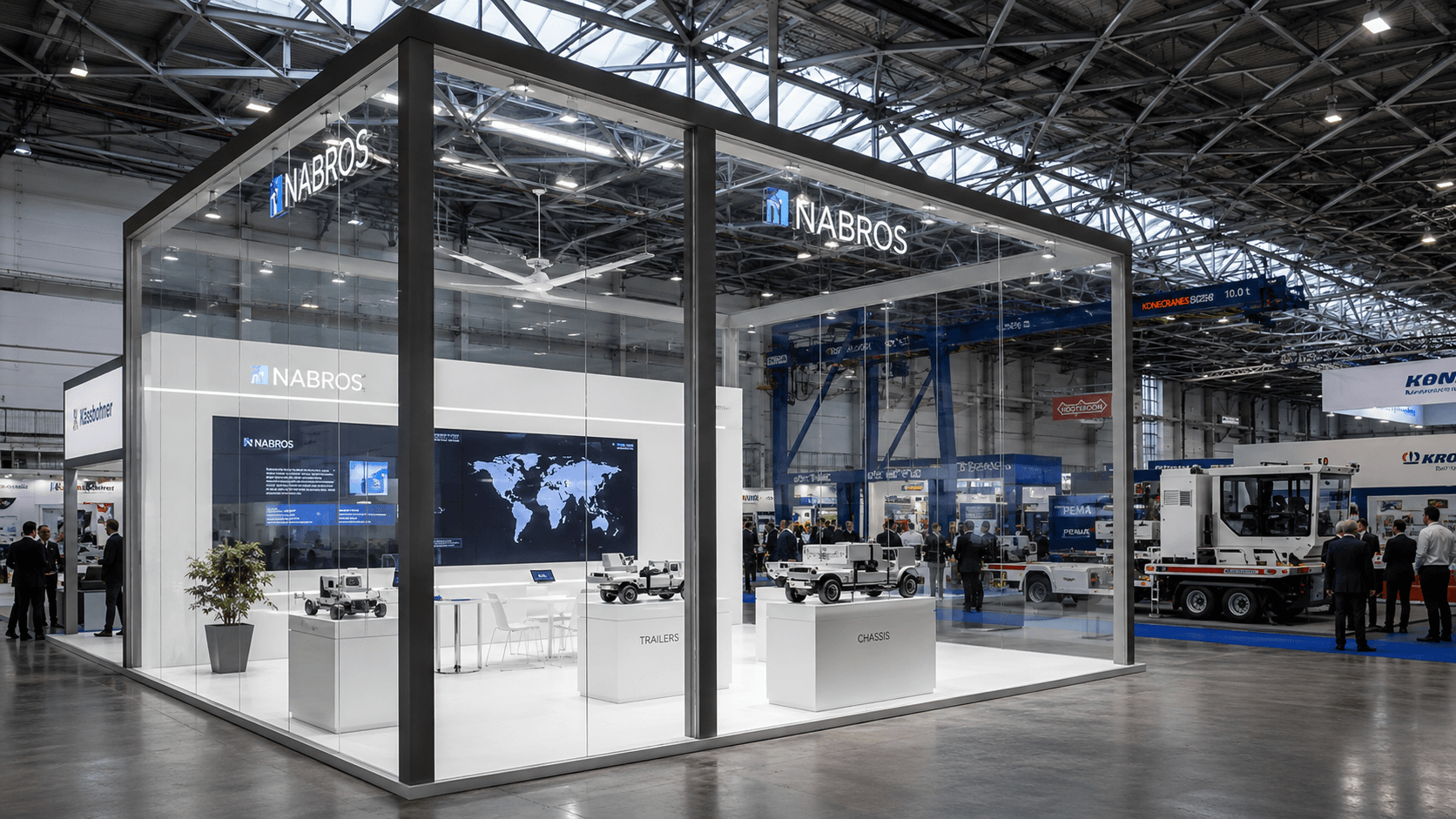 Nabros showcasing its scale at Doha Trade Show, 2025