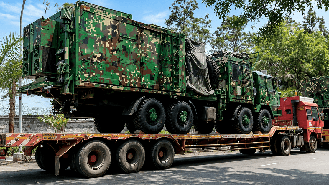 Defence Ready — Military Vehicles, Hyderabad to Mumbai Port